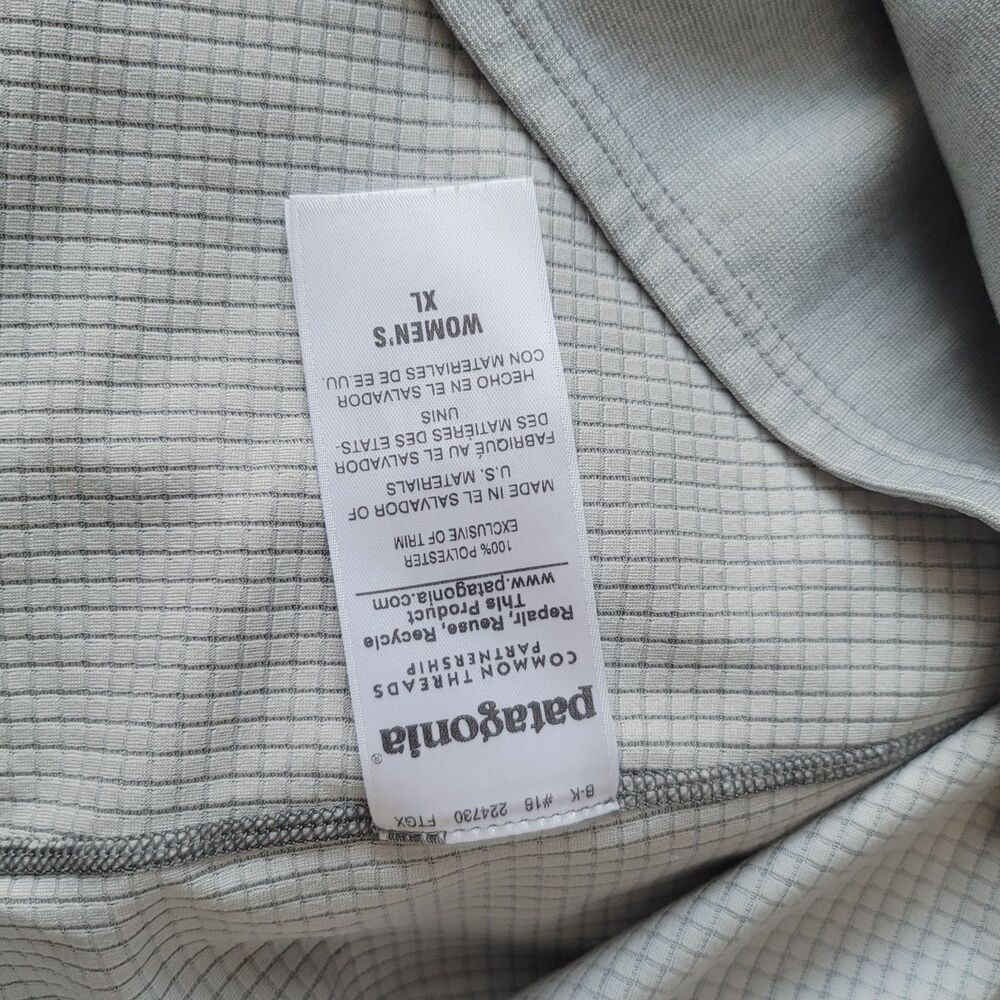 Patagonia Womens Capilene BaseLayer Mid weight Polartec Gray Size XL - Picture 9 of 11